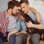 gay in relationship, happy with their pet