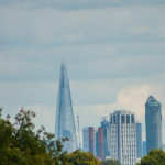 The London skyline seen from a distance, gay dating in London